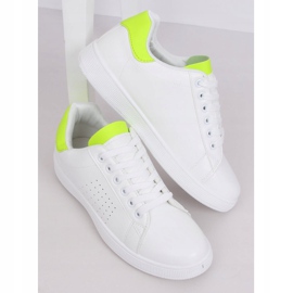 Dámské bílé a neonové tenisky LV101P Flugreen bílý žluť 1