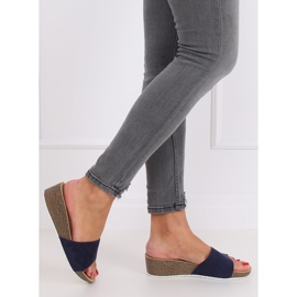 Tmavě modré pantofle G186P Navy námořnická modrá 2