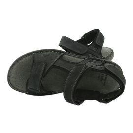 Pánské sandály na suchý zip American Club CY15 / 20 Dk.Navy námořnická modř 5