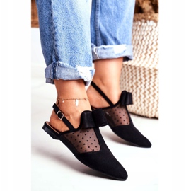 Lu Boo Dámské baleríny Luky Mule Domino černé černá 2 Lu Boo Dámské baleríny Luky Mule Domino černé černá 2