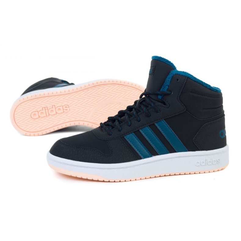 Boty Adidas Hoops Mid 2.0 K Jr EE6703 černá 1