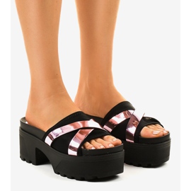 Černé vysoké podpatky CL-3A309-20 černý 1