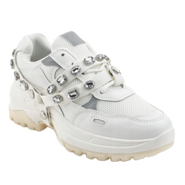 Bílé módní sportovní boty A88-68 bílý 1