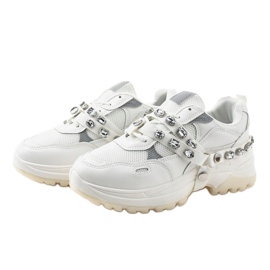 Bílé módní sportovní boty A88-68 bílý 2