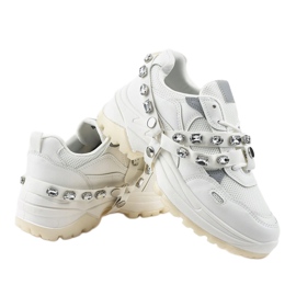 Bílé módní sportovní boty A88-68 bílý 3