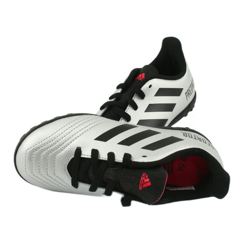Kopačky Adidas Predator 19.4 Tf Jr G25825 stříbrný 5