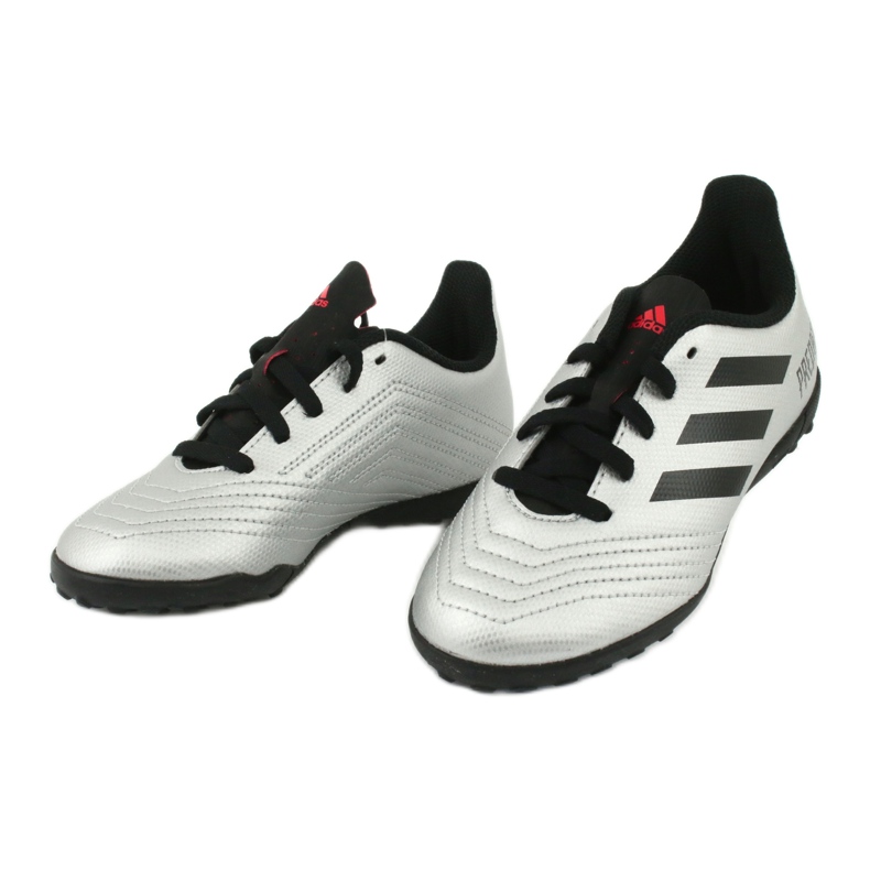 Kopačky Adidas Predator 19.4 Tf Jr G25825 stříbrný 3