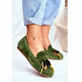 Dámské mokasíny Maciejka Leather Green 04494-09 / 00-5 zelený 1