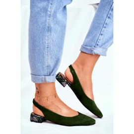 Dámské lodičky kožené nazouvací Maciejka Miami Green 04482-09 zelený 2
