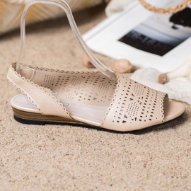 Goodin Lesklé zlaté sandály zlatý 1 Goodin Lesklé zlaté sandály zlatý 1