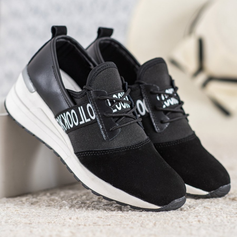 Podívejte se na kožené tenisky VINCEZA černá 2