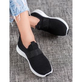 SHELOVET Nazouvací sportovní obuv černá 1