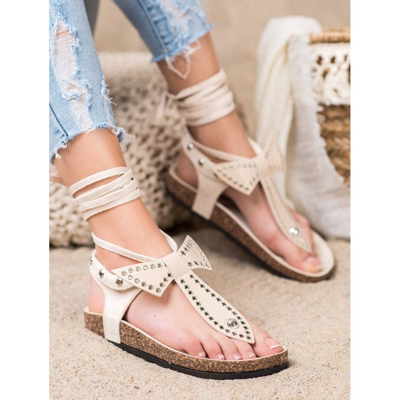 Seastar Svázané žabky sandály hnědý 1