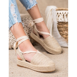 Seastar Svázané sandály Espadrilles hnědý 1 Seastar Svázané sandály Espadrilles hnědý 1