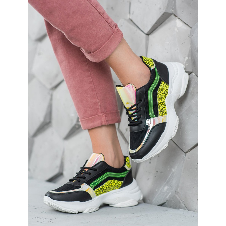 Marquiz Tenisky s neonovými vložkami černá vícebarevný 2