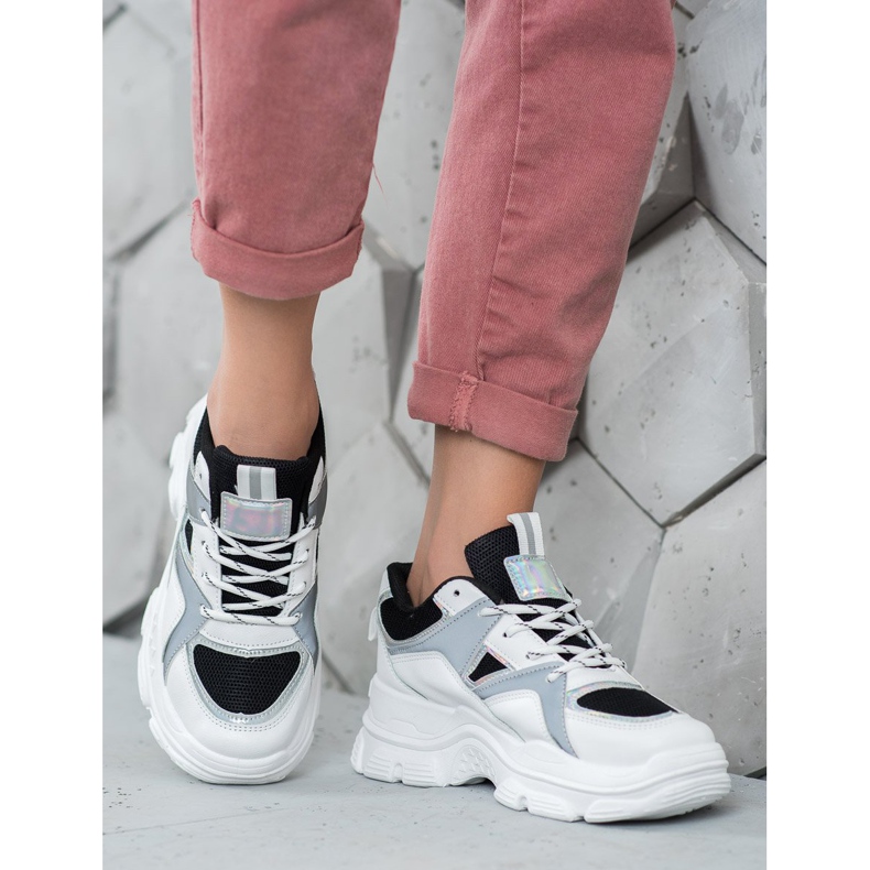 Sweet Shoes Svázané tenisky bílý černá 1