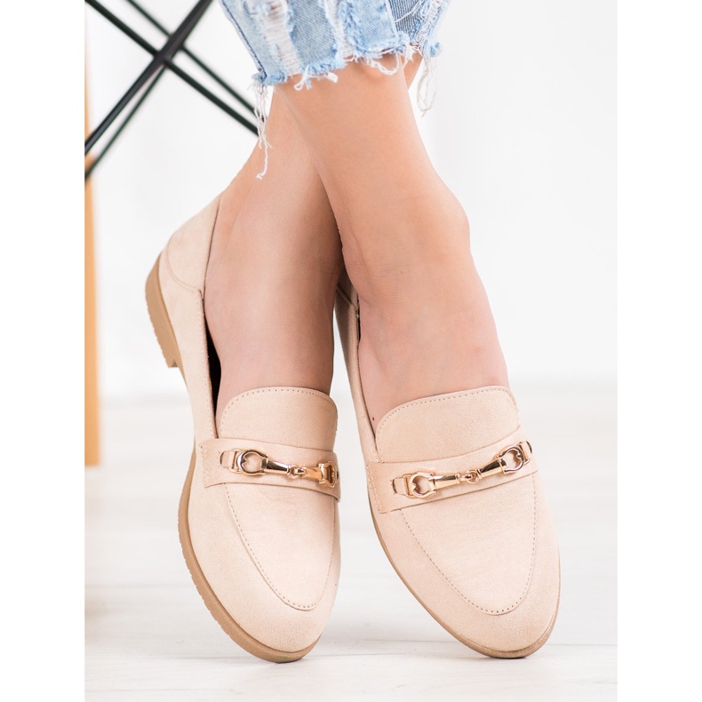 SHELOVET Suede Lords béžový 1