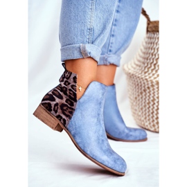 EVE Dámské kozačky na plochém podpatku jarní modrá Viva modrý 2 EVE Dámské kozačky na plochém podpatku jarní modrá Viva modrý 2