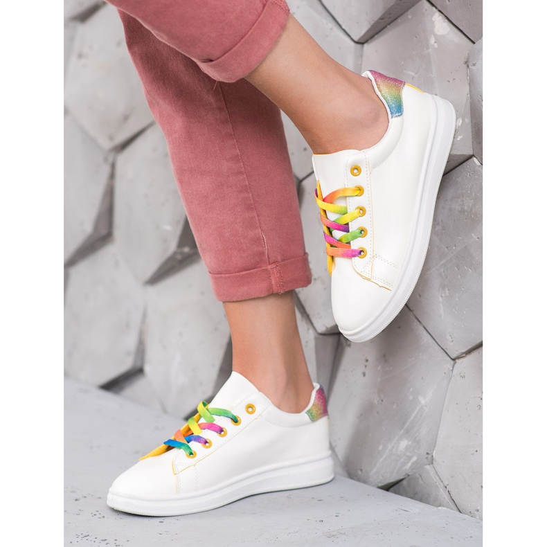 SHELOVET Módní sportovní obuv bílý 1