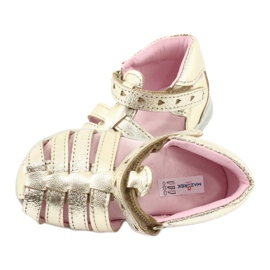 Zlaté kožené sandály Mazurek 245 zlatý 4 Zlaté kožené sandály Mazurek 245 zlatý 4