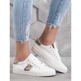 SDS Sportovní obuv na tlusté podrážce bílý 2