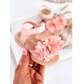 FRROCK Dětské sandály se suchým zipem zářící růžovou Milenou růžový 2