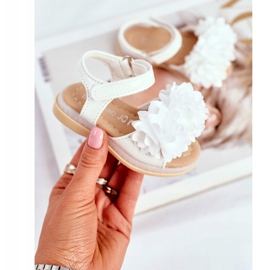 FRROCK Dětské sandály se suchým zipem Milena bílý 1