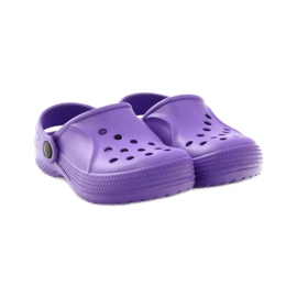 Pantofle dětské boty Befado Crocs 159Y002 fialová 4