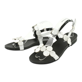 M.Daszyński Stříbrné sandály Daszyński MR1958-1 s kruhy stříbrný 1 M.Daszyński Stříbrné sandály Daszyński MR1958-1 s kruhy stříbrný 1