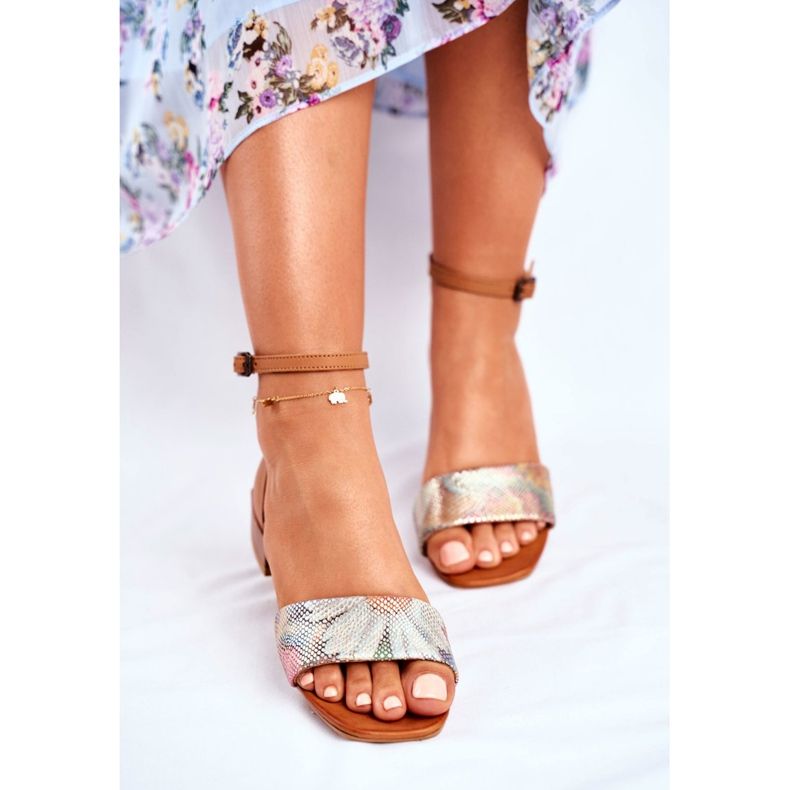 Dámské sandály Maciejka Leather Red Head 04618-29 hnědý 2