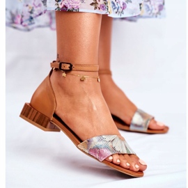 Dámské sandály Maciejka Leather Red Head 04618-29 hnědý 1