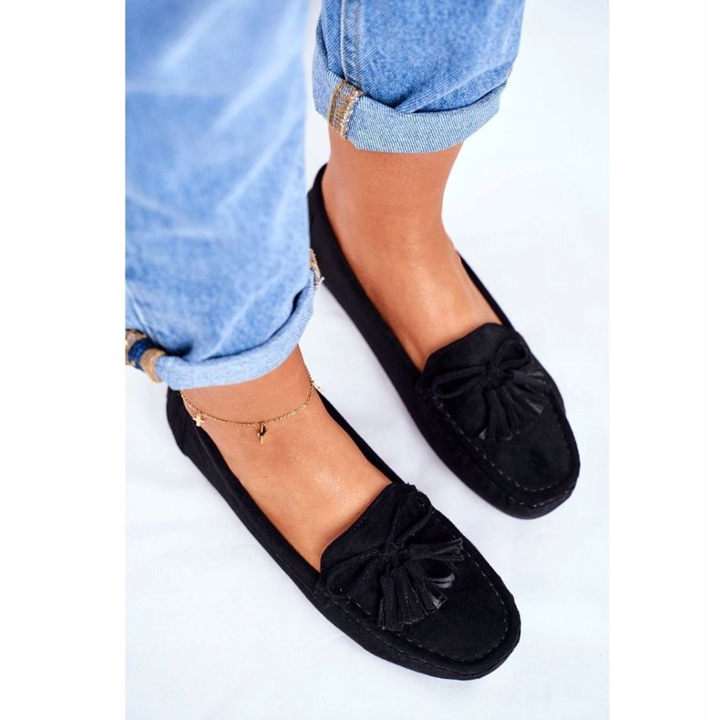 EVE Dámské mokasíny semišové 20PB35-2003 Black Donna Mia černá 1