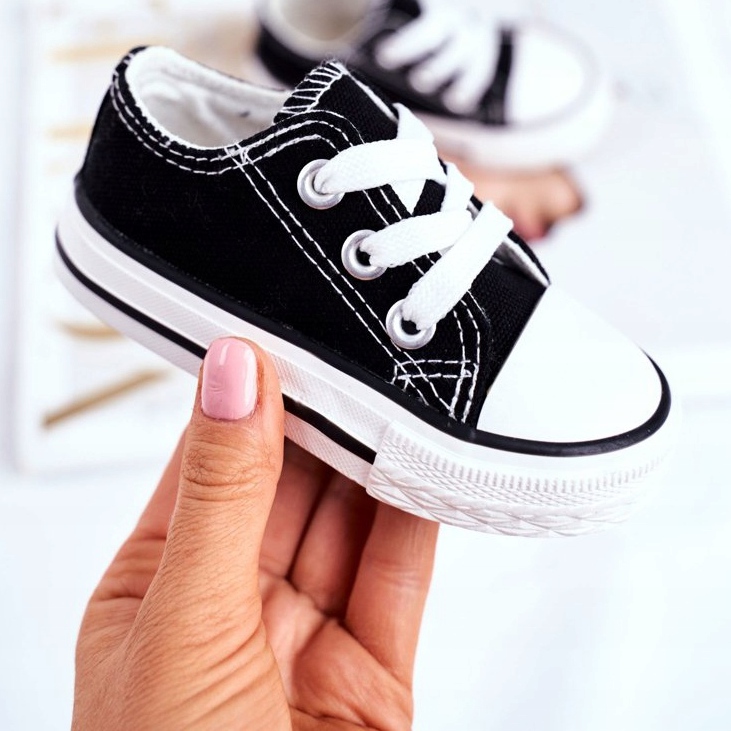 FRROCK Klasické dětské tenisky Filemon černá 2