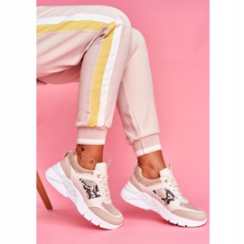 Dámské sportovní boty béžové třpytky Lisabon béžový 2