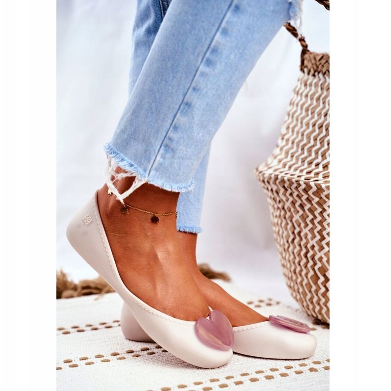 Dámské vonné gumové balerínky ZAXY béžové FF285051 béžový 2