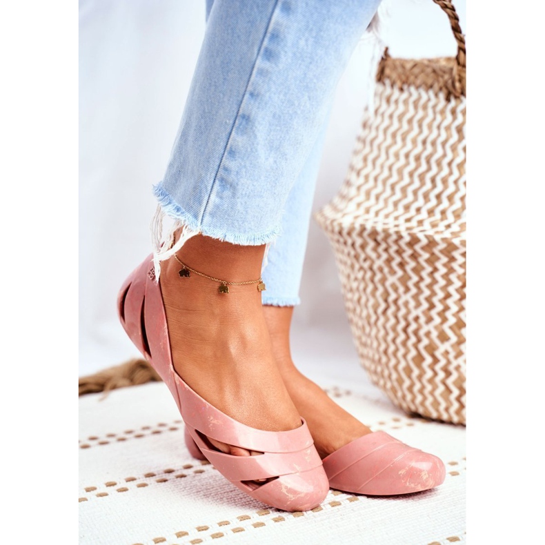 Dámské vonné gumové balerínky ZAXY Nude Beige FF285054 hnědý 1