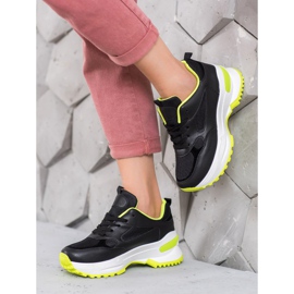 SHELOVET Černé sportovní tenisky černá 1