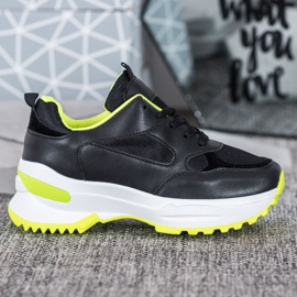 SHELOVET Černé sportovní tenisky černá 2