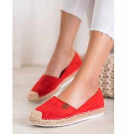 SHELOVET Klasické espadrilky červený 1