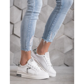 SHELOVET Sportovní obuv z eko kůže bílý 1