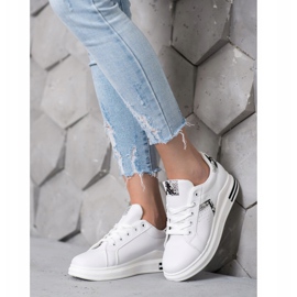 SHELOVET Sportovní obuv z eko kůže bílý 2