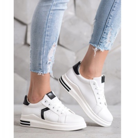 SHELOVET Sportovní obuv z eko kůže bílý 2