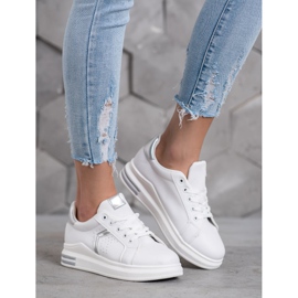 SHELOVET Sportovní obuv z eko kůže bílý 1