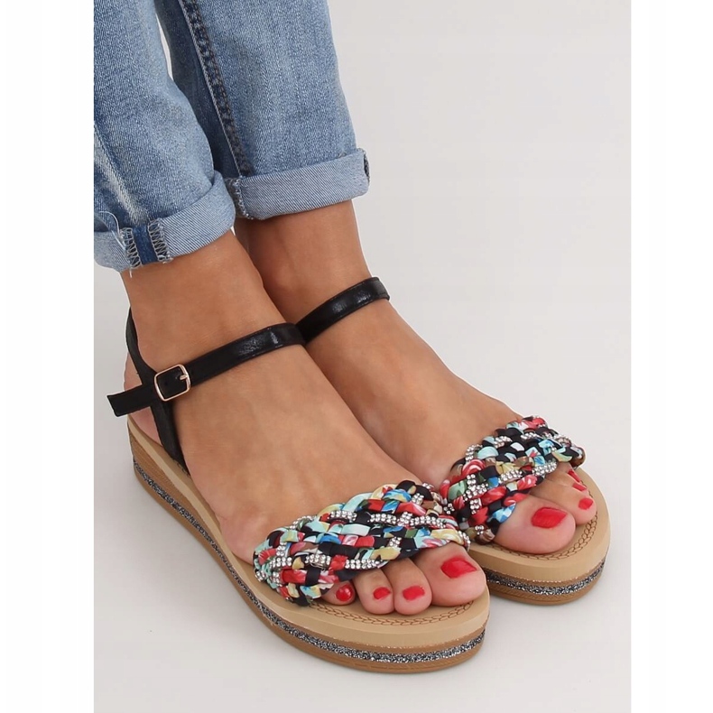 Černé dámské sandály CK151P Black černý 1