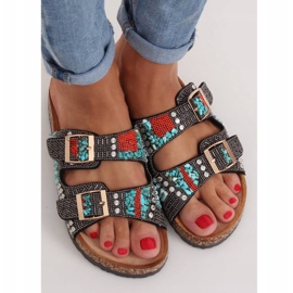 Scholki s černými korálky CK133P Black vícebarevný 1 Scholki s černými korálky CK133P Black vícebarevný 1