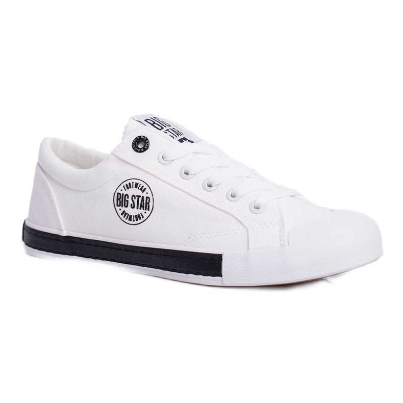 Dámské tenisky Big Star White FF274228 bílý černý 4