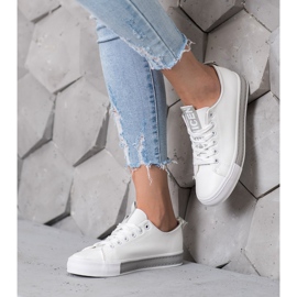 SHELOVET Tenisky s eko kůží pěkné bílý 1