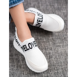 Weide White Slipony Love bílý 1