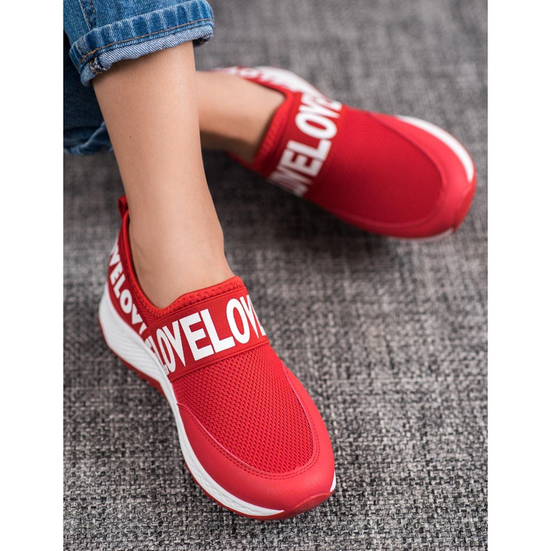 Weide Red Slipony Love červené 1