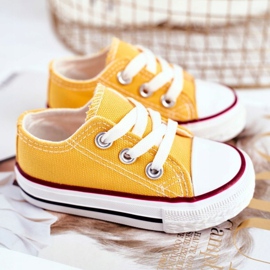 FRROCK Dětské klasické žluté tenisky Filemon žlutá 1 FRROCK Dětské klasické žluté tenisky Filemon žlutá 1